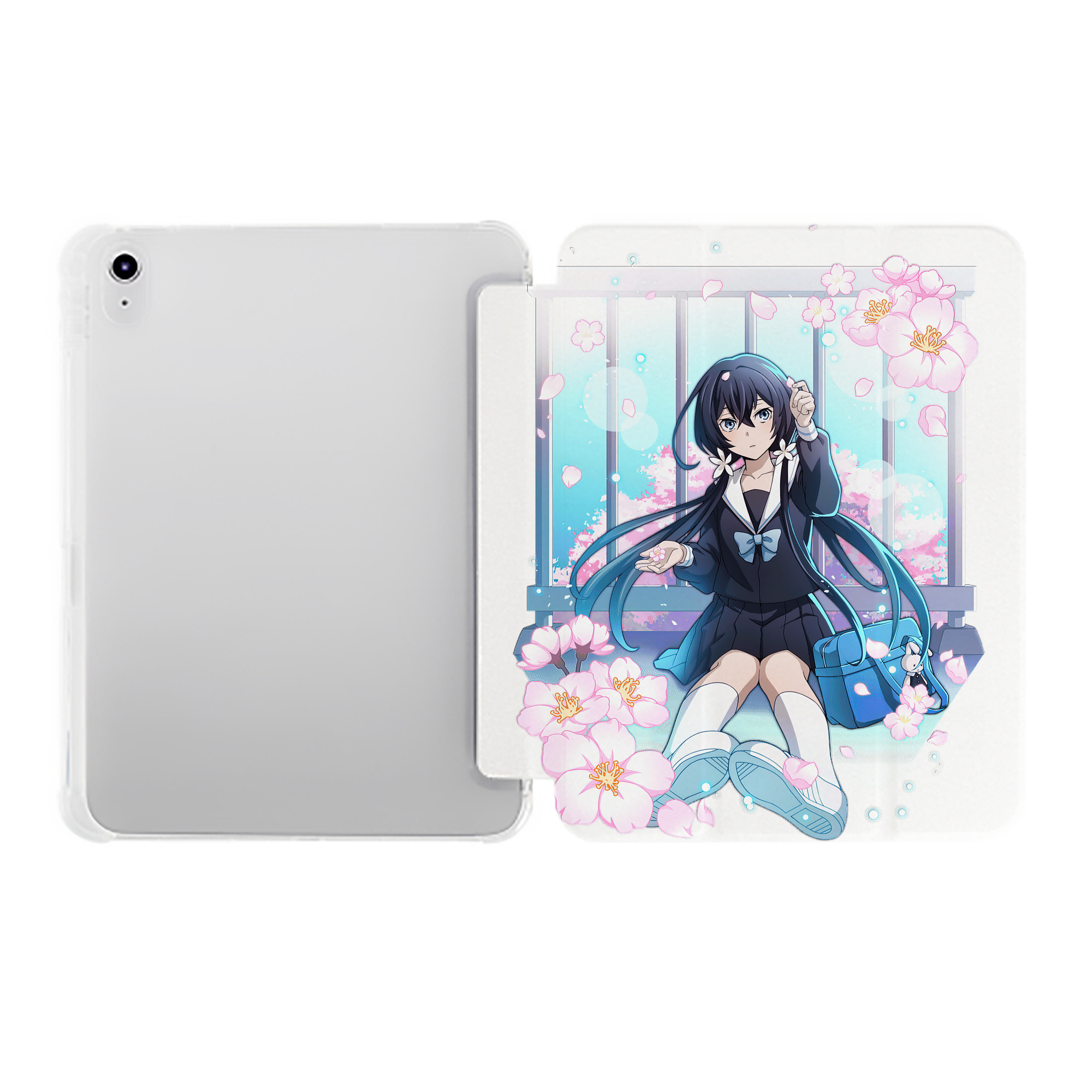 （画像用） 文豪ストレイドッグス Bungo Stray Dogs IPad ケース ペン収納付き 三つ折りスタンド PUレザー×シリコン 対応機種9.5/10.5/10.9インチ